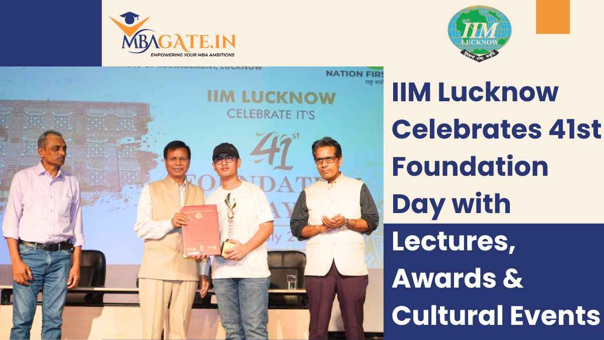 IIM Lucknow Celebrates 41st Foundation Day with Lectures, Awards & Cultural Events