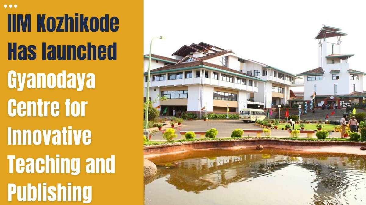 IIM Kozhikode Has launched Gyanodaya Centre for Innovative Teaching and Publishing
