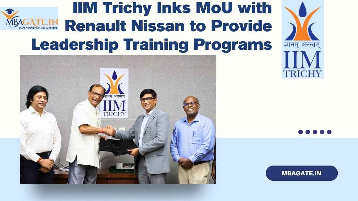 IIM Trichy Inks MoU with Renault Nissan to Provide Leadership Training Programs